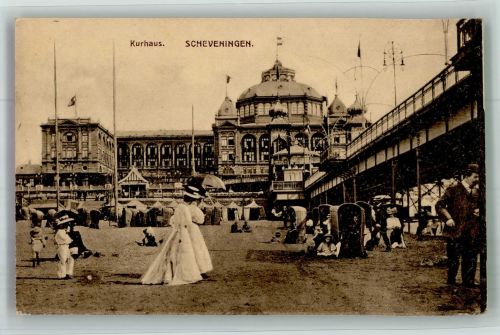 2491 Scheveningen Den Haag Foto AK Kurhaus Strand