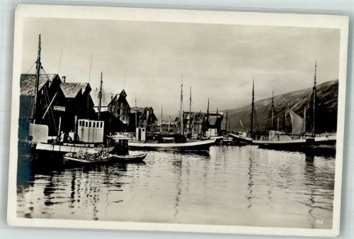 Tromsoe Romsa Foto AK Hafen