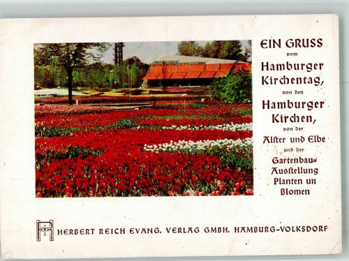 W2000 Hamburg Planten und Blomen + Kirchentag Gartenbauausstellung 1953