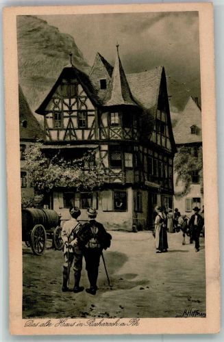 W6533 Bacharach Das alte Fachwerkhaus Verlag Edmund v. König Nr. 260 Hoffmann, H.