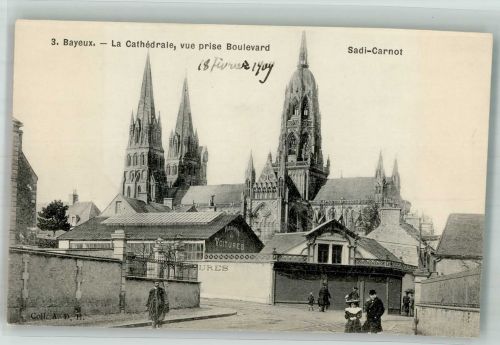 14400 Bayeux Foto AK Kirche Kathedrale