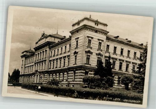 Ceska Lipa Böhmisch Leipa Foto AK Kreis- Gericht
