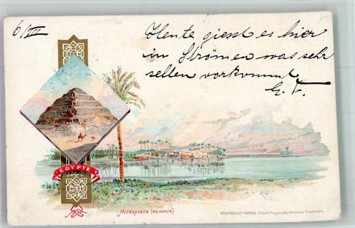 Memphis 1903 Gebrauchsspuren Lithographie