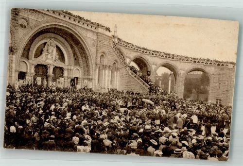 65100 Lourdes 1908 Foto AK Benediction des Malades