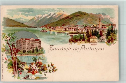 28048 Pallanza Gebrauchsspuren Lithographie