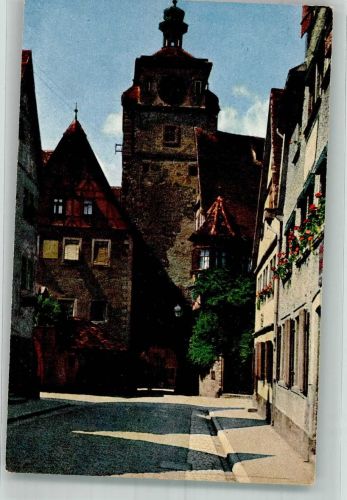 W8803 Rothenburg ob der Tauber Weißer Turm Novitas 542/9 Farben Fotos