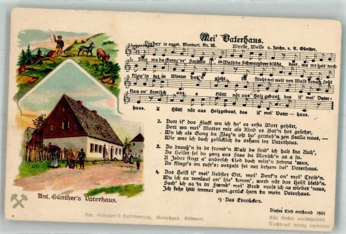 Mei Vaterhaus Erzgebirge Liederkarte