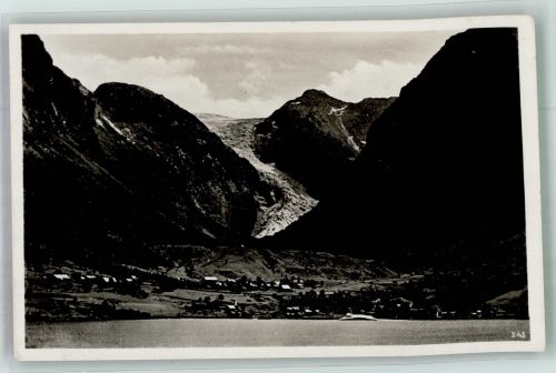 Hardangerfjord 1939 Foto AK Sundalgletscher Schiffspost KdF-Reisen Robert Ley WK II