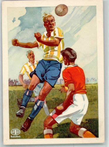 Für Spiel und Sport Fußball Indanthren Künstlerkarte