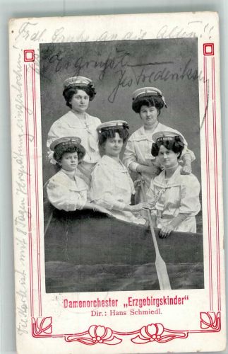 Erzbergskinder Damenorchester Dir. Hans Schmiedl Damenmusikgruppe 1911