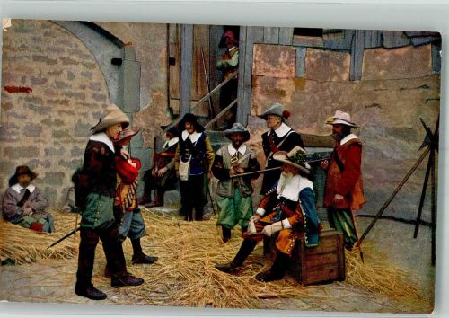 W8803 Rothenburg ob der Tauber Der Meistertrunk Wache am Rödertor F.Ph.G. 3821 Farben Fotos