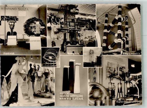 W1000 Berlin Mitte Industrie Ausstellung Borsig AG Gewerbeausstellung 1956 Foto AK
