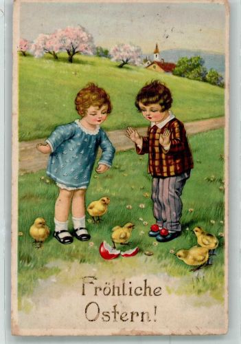 Kinder Küken L u. P 2193/III Osterei
