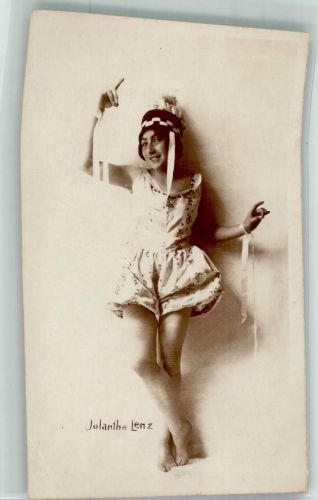 Jolanthe Lenz Tänzerin Tanz 1910 Foto AK