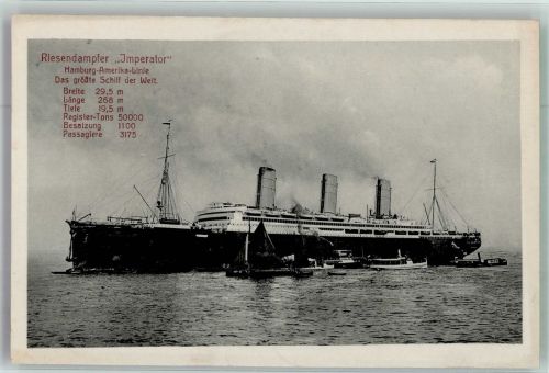 Hamburg Amerika Linie Dampfer Imperator