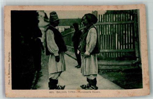 Bukarest Bucuresti Tracht Rumänische Bauern Feldpost WK I Trachten Rumänien 1917 Foto AK