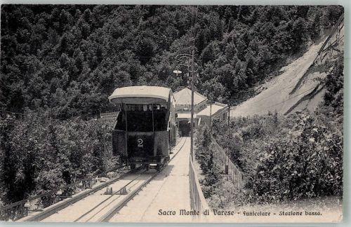 21100 Varese Foto AK Bergbahn Cacro Monte di Varese Stazione bassa