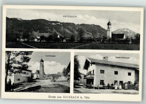 83674 W8178 Gaißach , Oberbay - Dorfstrasse Gasthaus Gaissach