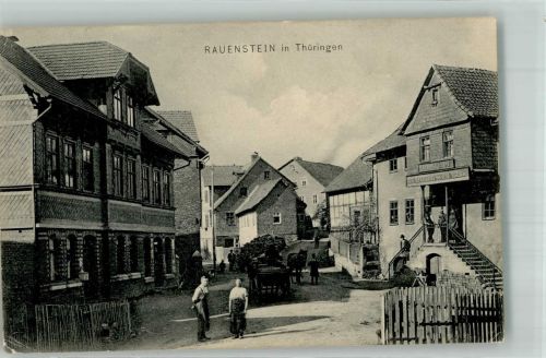 96528 O6404 Rauenstein , Thür 1908 - Dorfstrasse Gasthaus