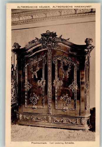 W5830 Schwelm Altbergische Innenkunst Prachtschrank Carl Levering Holzverarbeitung