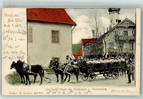 83646 W8170 Wackersberg b Bad Tölz - Leonhardswagen des Wenibauern