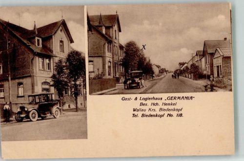 35216 W3560 Wallau , Lahn - Gasthaus Germania Dorfstrasse