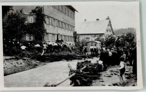 71032 W7030 Böblingen Privatfoto AK Die große Flut am 21. 6. 1931 Ort handschriftlich