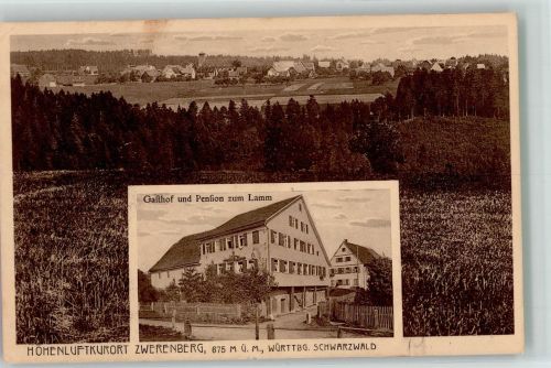 75385 W7264 Zwerenberg , Kr Calw - Gasthaus zum Lamm
