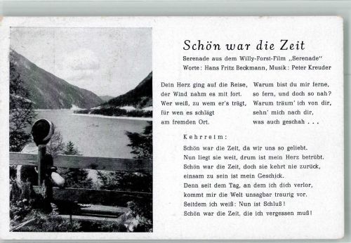 Schön war die Zeit MGH 82 Liederkarte