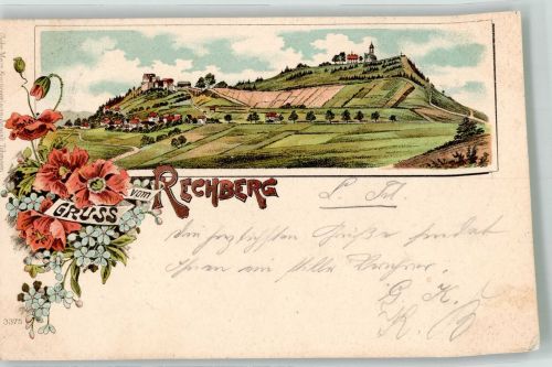 73072 W7076 Rechberg , Württ 1897 Lithographie Der Rechberg