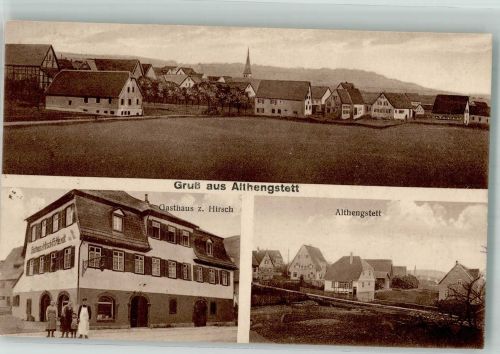 75382 W7262 Althengstett 1925 - Gasthaus zum Hirsch Dorfhäuser