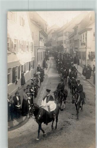 88250 W7987 Weingarten , Württ Foto AK Prozessions- oder Beerdigungszug Ort lt. Fotograf