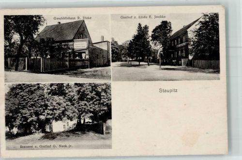 03238 O7981 Staupitz , NL - Gasthaus-Brauerei Nuck jr. Gasthaus zur Linde Geschäft Dieke