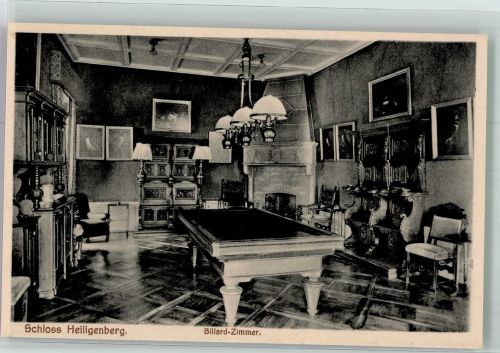 W6104 Seeheim-Jugenheim Billardzimmer im Schloss Heiligenberg Billard