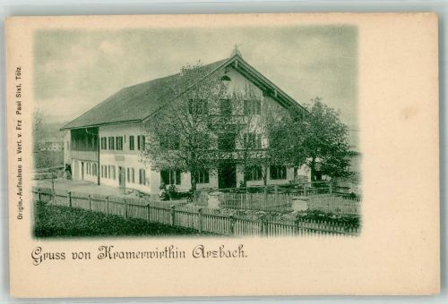83646 W8170 Wackersberg b Bad Tölz Foto AK Gasthaus zum Kamerwirt Arzbach