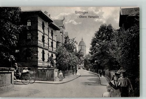 37073 W3400 Göttingen , Niedersachs 1910 Foto AK Obere Karspüle
