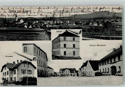 92693 W8481 Eslarn - Forstamt Unterer Marktplatz Schulhaus