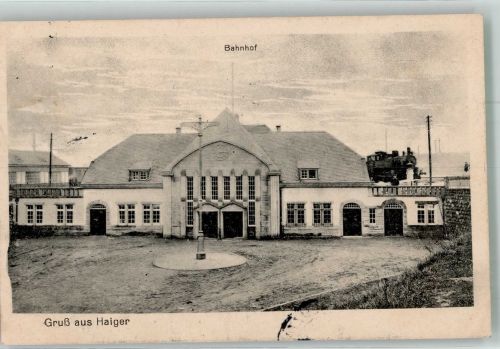 35708 W6342 Haiger 1916 Foto AK Bahnhof