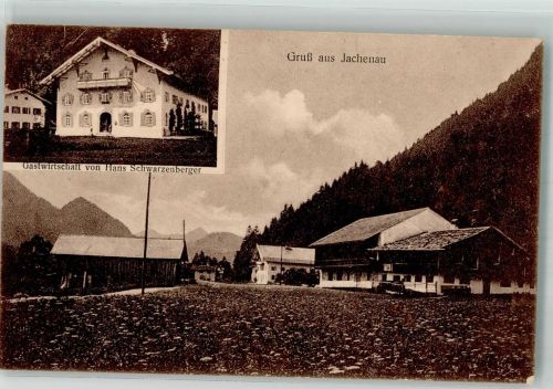 83676 W8171 Jachenau 1925 - Gasthaus Schwarzenberger Blumenwiese