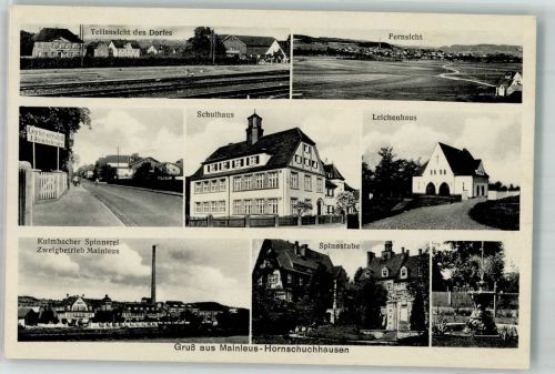 95336 W8653 Mainleus - Kulmbacher Spinnerei Zweigbetrieb Mainleus Spinnstube Leichenhalle Bahngelände Schule