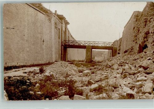 Saint-Mihiel Fort du Camp-des-Romains Ort handschriftlich WK I Westlicher Kriegsschauplatz Privatfoto AK
