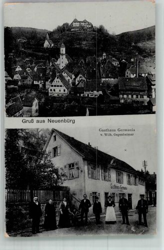 75305 W7540 Neuenbürg , Württ 1917 - Gasthaus Germania