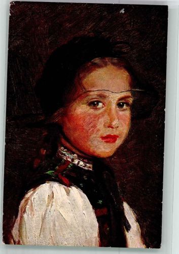 Mädchen in Schwarzwälder Tracht aus Gutach Hasemann 1934 Künstlerkarte