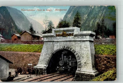 Böckstein Bad Gastein Nordportal des Tauerntunnels Purger & Co. Nr. 9659 Dampflokomotive 1929