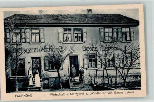 73033 W7320 Faurndau Foto AK Gasthaus zum Waldhorn