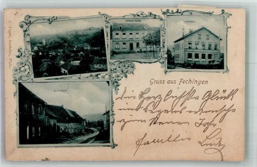 66111 W6600 Brebach-Fechingen - Hauptstrasse Gasthaus Kunkel Schule