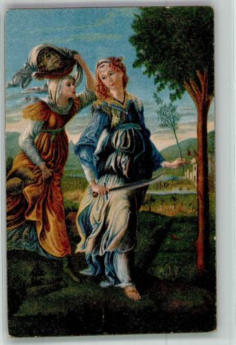 sign. Botticelli Szene aus der Operette Giuditta von Franz Lehar Operette Künstlerkarte