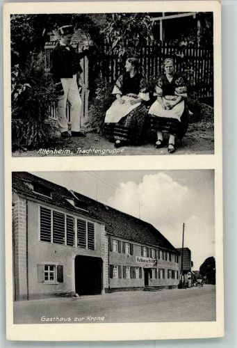 77743 W7607 Altenheim , Baden - Altenheimer Trachtengruppe Gasthaus zur Krone