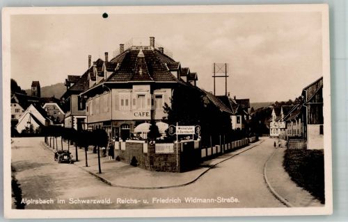 72275 W7297 Alpirsbach - Reichsstrasse und Friedrich Widmann Strasse Cafe-Weinstube Bernhardt