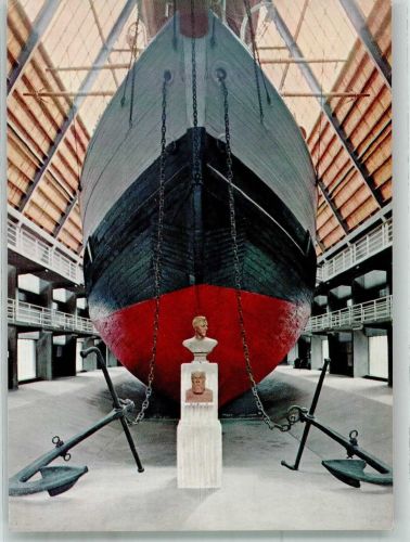 Oslo Kristiania Bugansicht des Schiffes Fram von Amundsen Expedition Foto AK